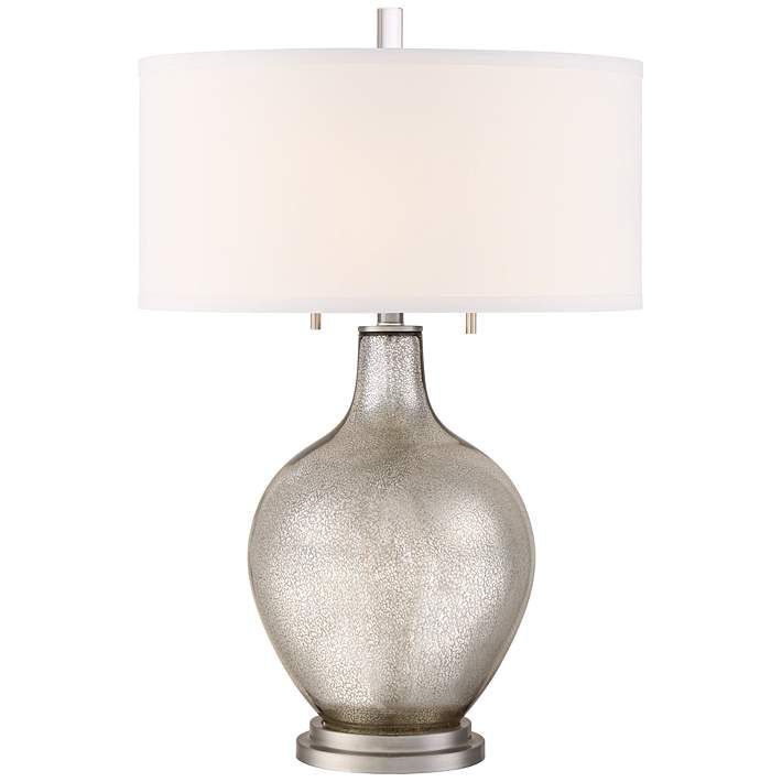 Possini Euro Louie Modern Luxe Mercury Glass Table Lamp - #23Y56 | Lamps Plus | Lamps Plus