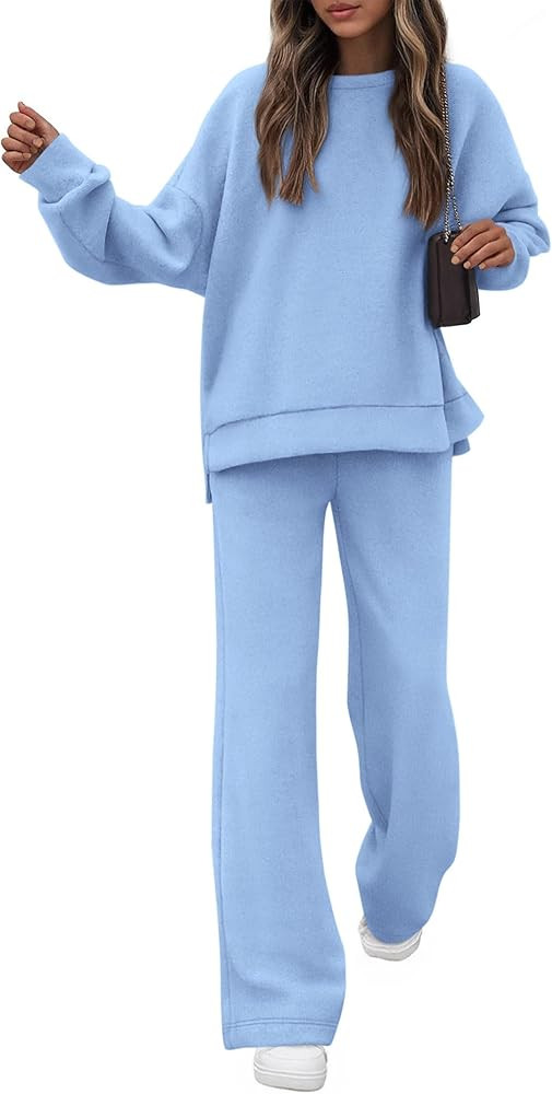 KIRUNDO Spring Fall Sweatsuits Women 2 Piece Outfit Lounge Sets 2026 Matching Airport Travel Swea... | Amazon (US)