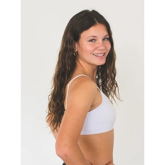 Bleuet Bleum Ultra-soft Seamless Reversible Adjustable First Teen Bra, Sizes 8-22, 1-Pack | Walmart (US)