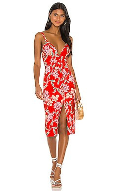 Privacy Please Lantana Midi Dress in Red Jessa Floral from Revolve.com | Revolve Clothing (Global)