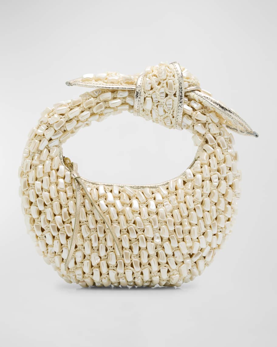 POOLSIDE The Josie Pearly Knot Top-Handle Bag | Neiman Marcus