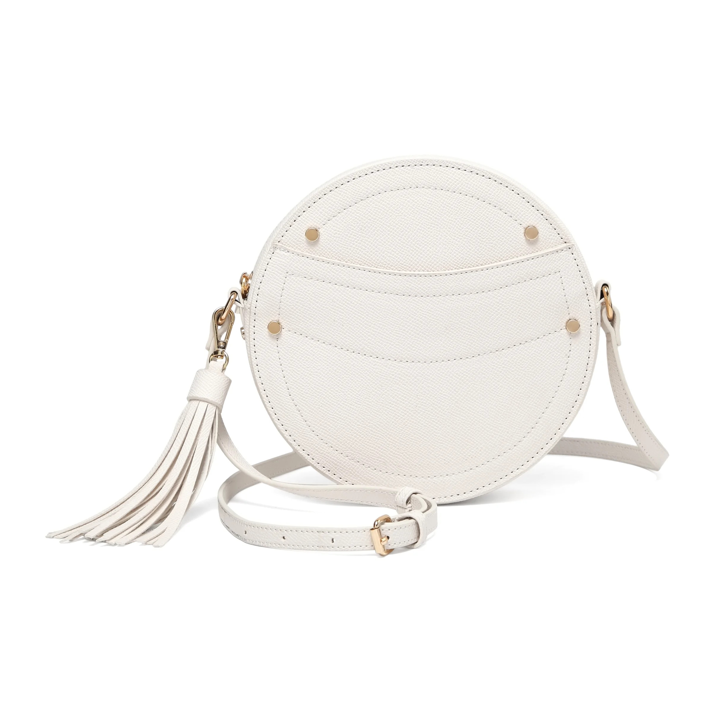 Daisy Rose Round Crossbody Bag Purse with Tassel - PU Vegan leather | Walmart (US)
