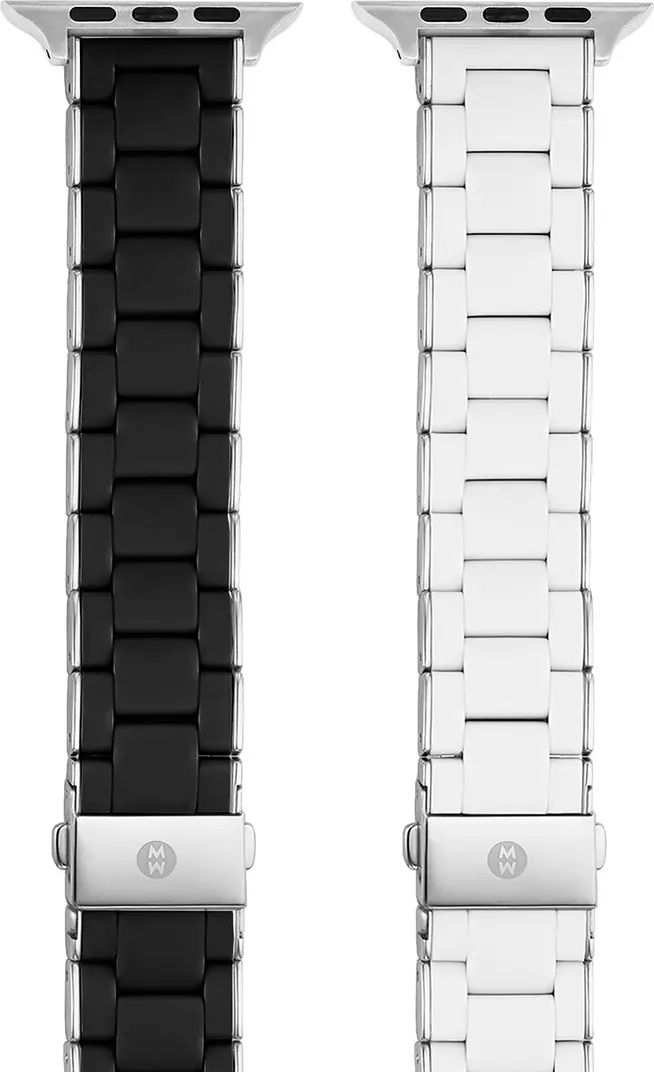 MICHELE Set of 2 Apple Watch® Silicone Bracelet Bands | Nordstrom | Nordstrom