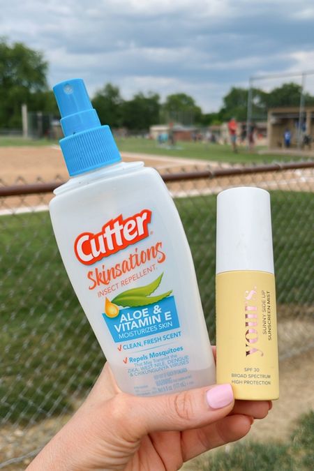 Baseball bag must haves! These two are a summer must! The bug spray has such a good clean smell. Spray SPF applies over your make up, making reapply a breeze. It does not hurt my eyes to spray on my face 🙌

#LTKSeasonal #LTKFamily #LTKFindsUnder50