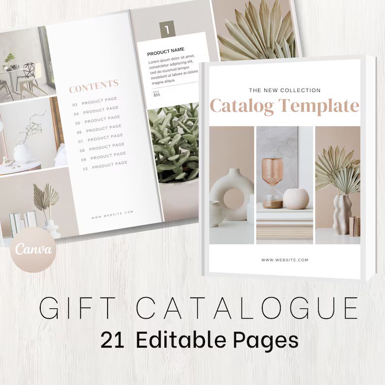 Product Catalog Template, Lookbook Template, Gift Guide Template, for Jewelry Business, LTK Templ... | Etsy (US)