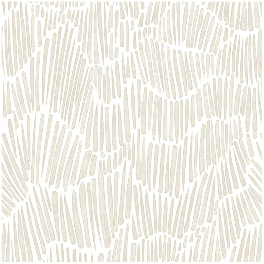 Beige Wallpaper 17.3"×393" Modern Striped Wallpapers Peel and Stick Wallpaper Vinyl Boho Removab... | Amazon (US)