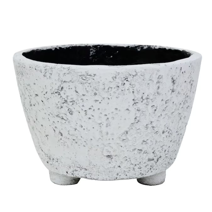 Origin 21 2.114-Quart Ndt White Mixed/Composite Planter with Drainage Holes | Lowe's