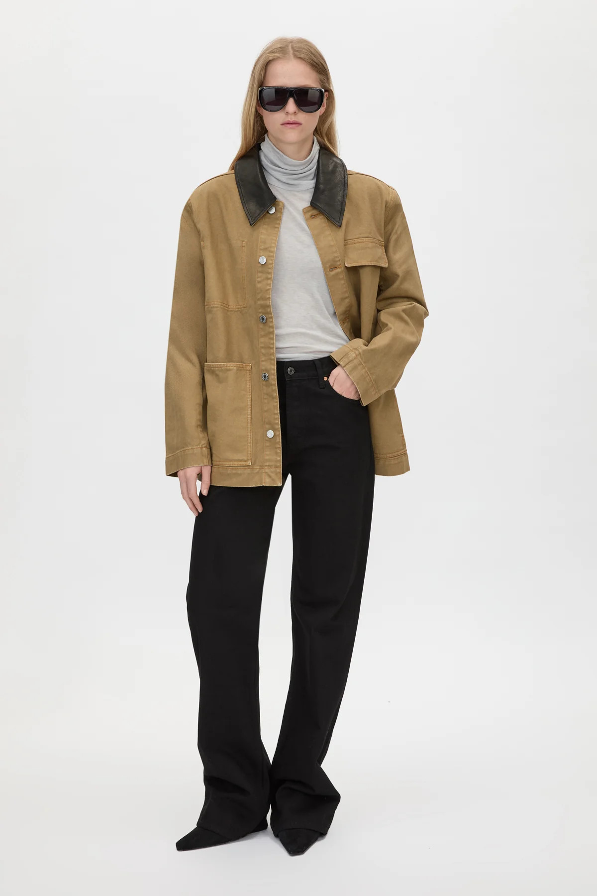Luca Denim Utility Jacket in Camel Brown - CAMILLA AND MARC\u00ae C&M | CAMILLA AND MARC (ANZ)