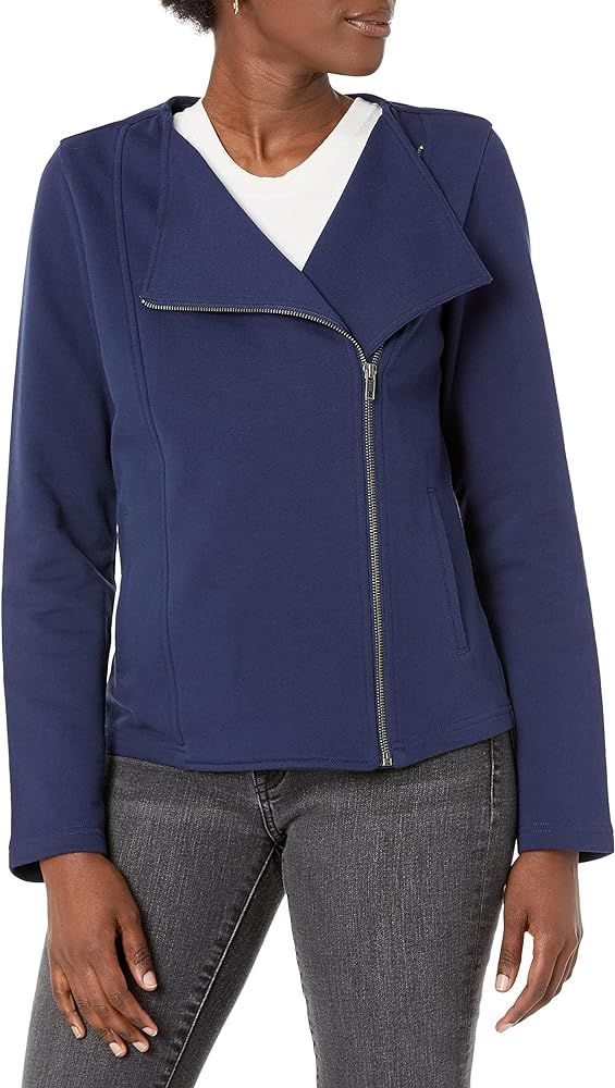 The Drop Women's @caralynmirand Long Sleeve Knit Moto Jacket | Amazon (US)