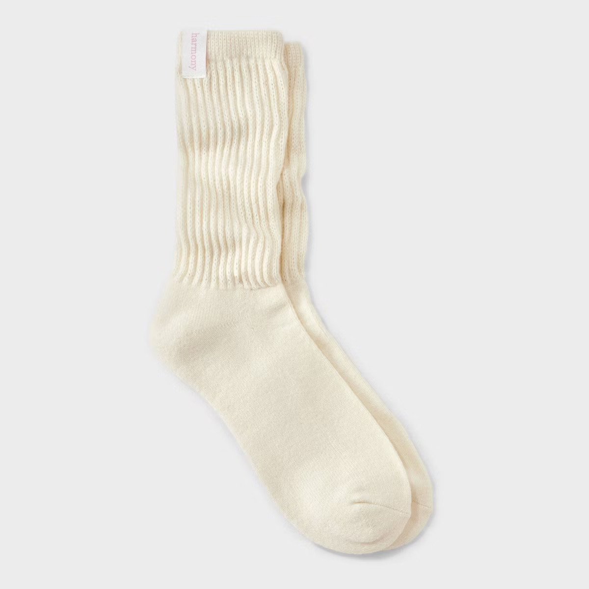 Women's Ultra Soft Ribbed Cushioned Slouch Crew Socks with Woven label - Auden™ 4-10 | Target