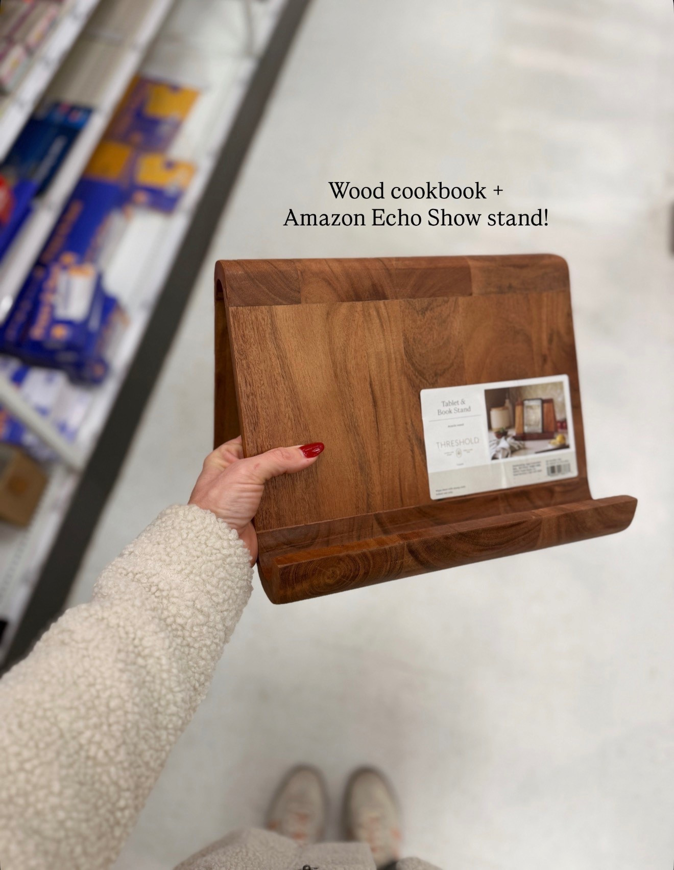 Pretty cookbook, tablet or echo show stand!

#LTKHome #LTKFindsUnder50