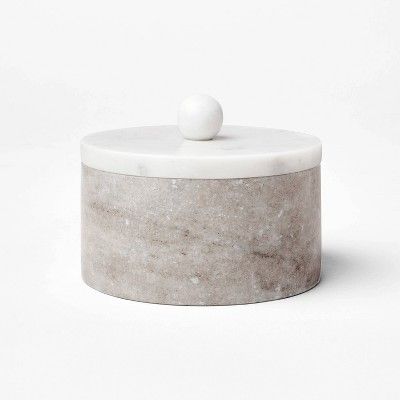 Round Marble Decorative Box - Threshold™ designed with Studio McGee | Target