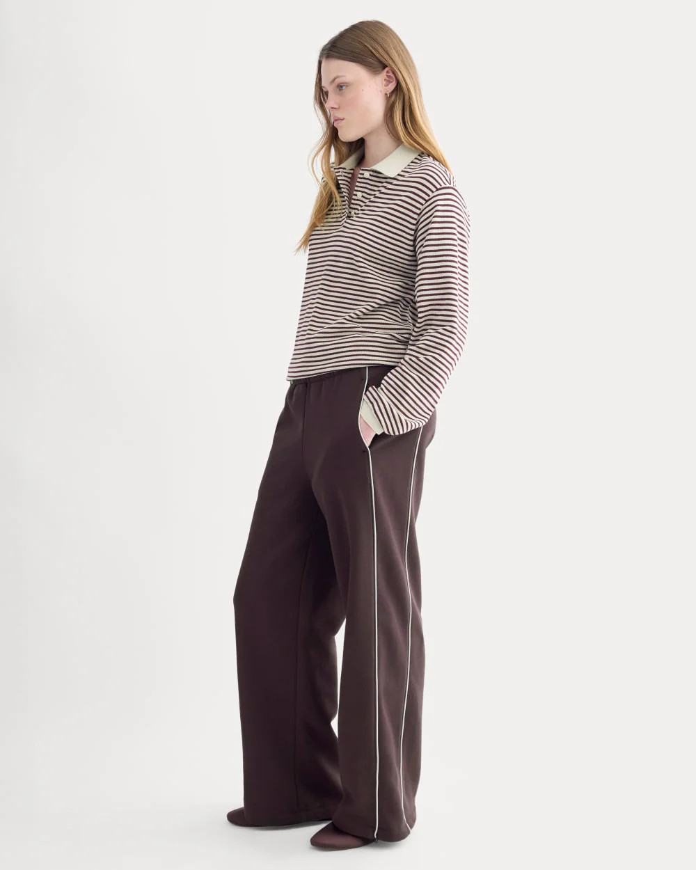 Luxe Fleece Track Pant | Dark Chocolate | Everlane