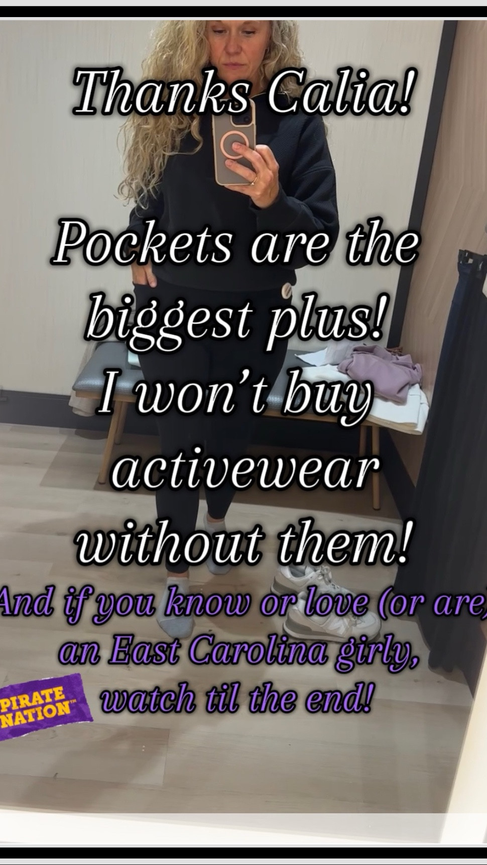 If you’re looking for pockets in active wear, this is for you.  Most linked here are available XS-3X.  Pockets are a non-negotiable for me & I bet they are for many of you. I can always count on Calia for stylish activewear with pockets.  

And if you’re an East Carolina Pirate girly (or know & love one), I found the cutest sweatshirt! 💜💛🏴‍☠️

#allsizesmatter #ecu #getoutside

#LTKActive #LTKStyleTip #LTKU