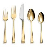 Lenox Marchesa Gold Imperial Caviar Flatware Set, 4.30 LB, Metallic | Amazon (US)