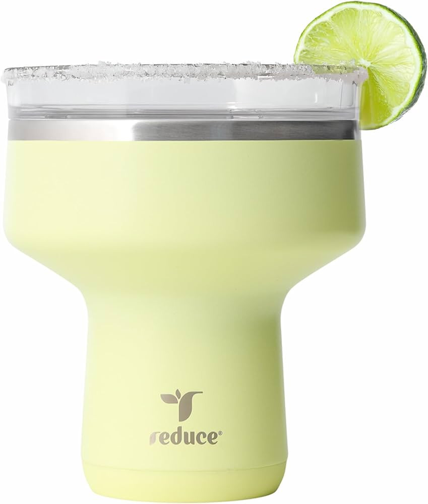 REDUCE Saltini 16 oz Cocktail Tumbler - Insulated Margarita Tumbler with Lid - Keeps Drinks Cold ... | Amazon (US)