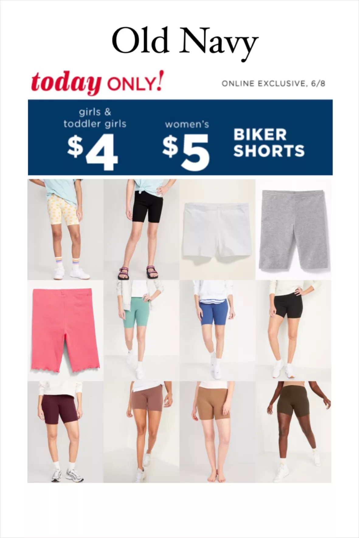 Long Biker Shorts For Girls