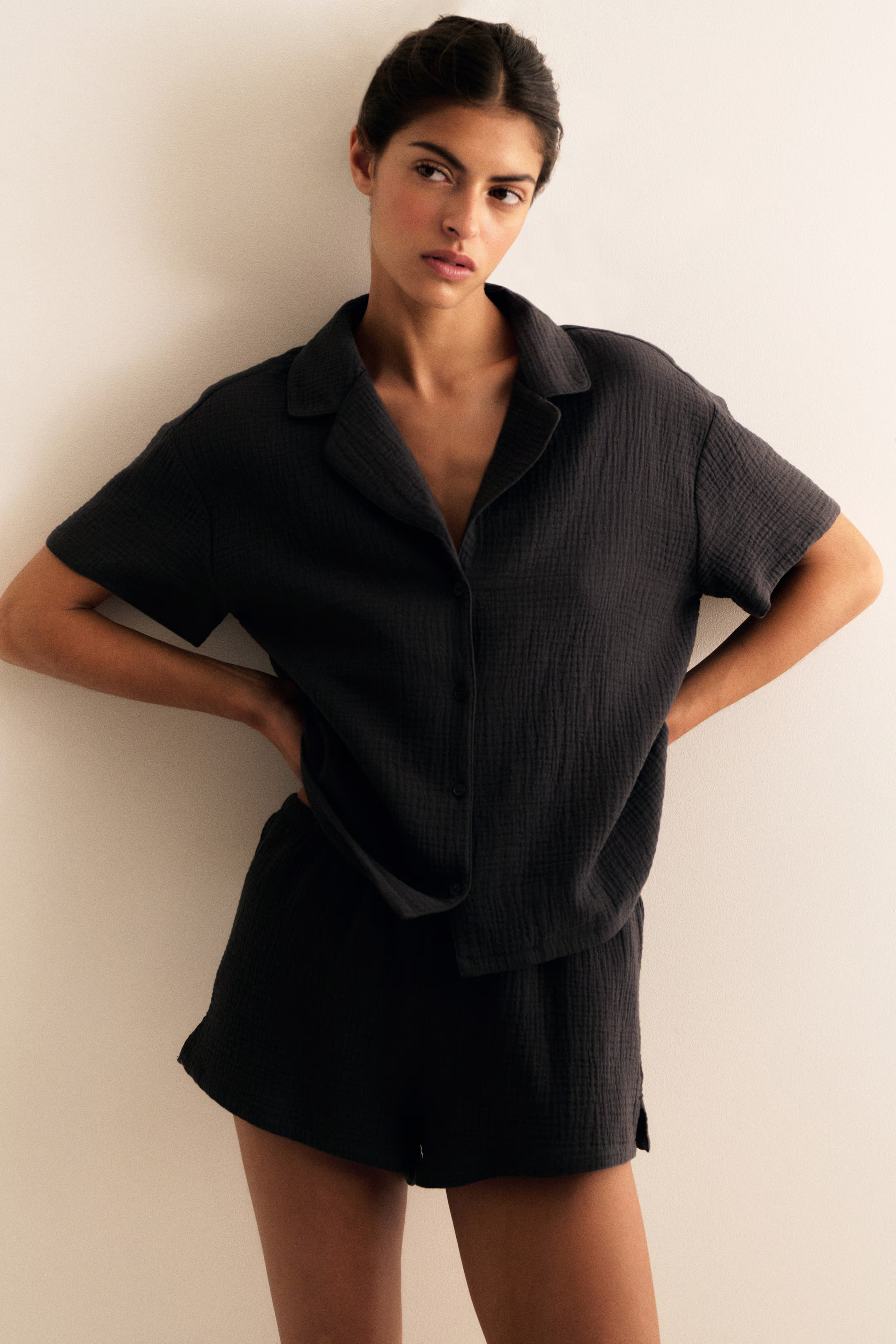 Cotton muslin pyjamas | H&M (UK, MY, IN, SG, PH, TW, HK)