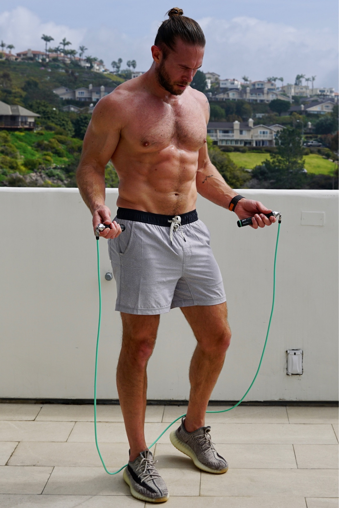 My go-to brand for workout shorts is Vuori. I prefer the 5” length and I’m wearing size a medium. I never workout without my Apple Watch Ultra and this workout is using a weighted jump rope by Crossrope - highly recommended!

#LTKfit #LTKunder100 #LTKmens