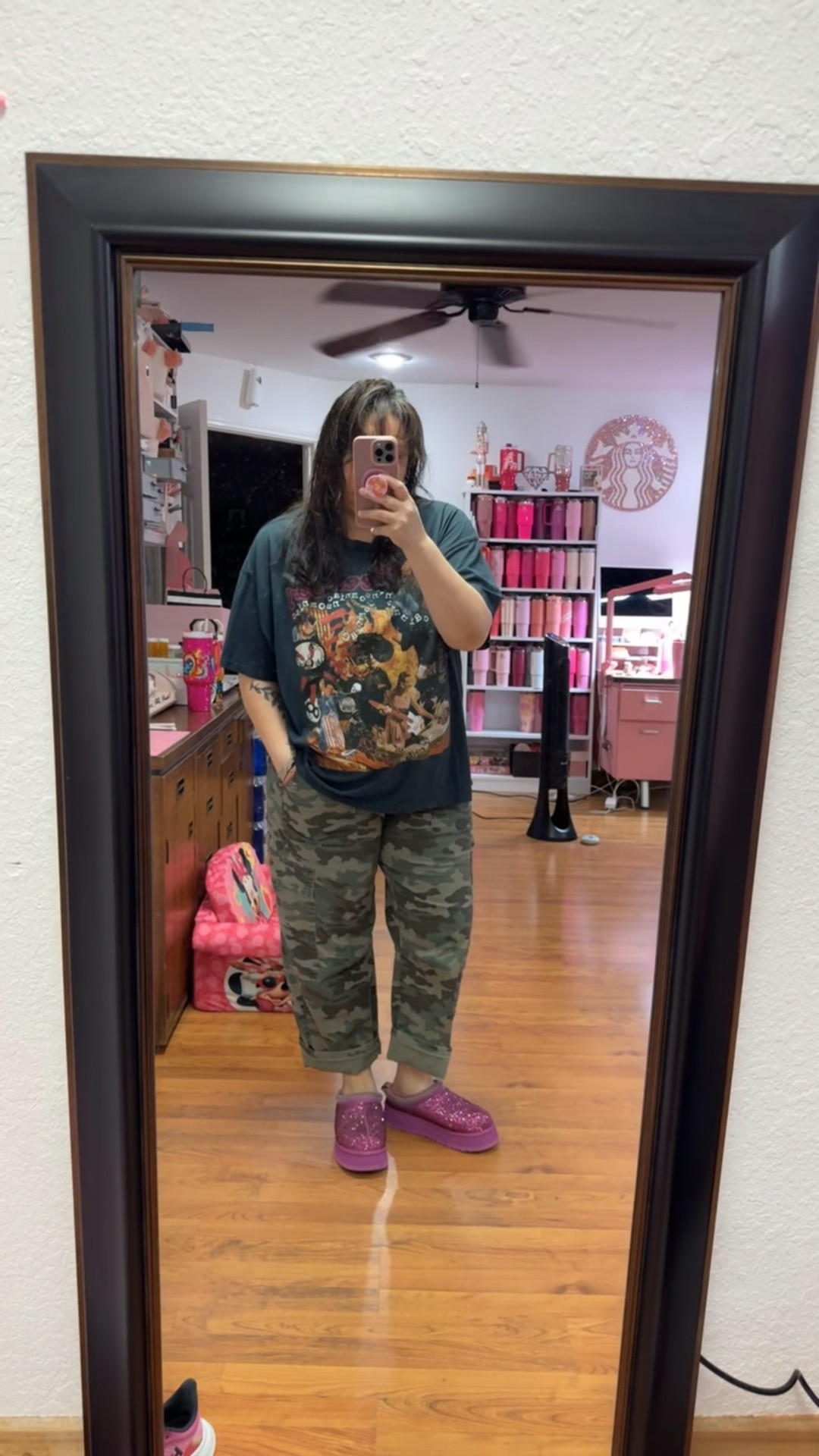 May 1st south Texas and weather is chilli and rainy. Yes I’m loving it. Used my DIY Ugg and not one rhinestone fell off  