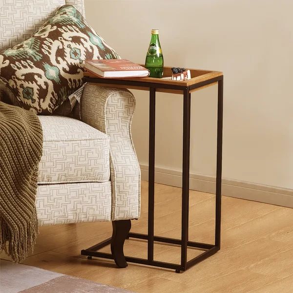 Denilah 27.1'' Tall Solid Wood Tray Top C Table End Table | Wayfair North America
