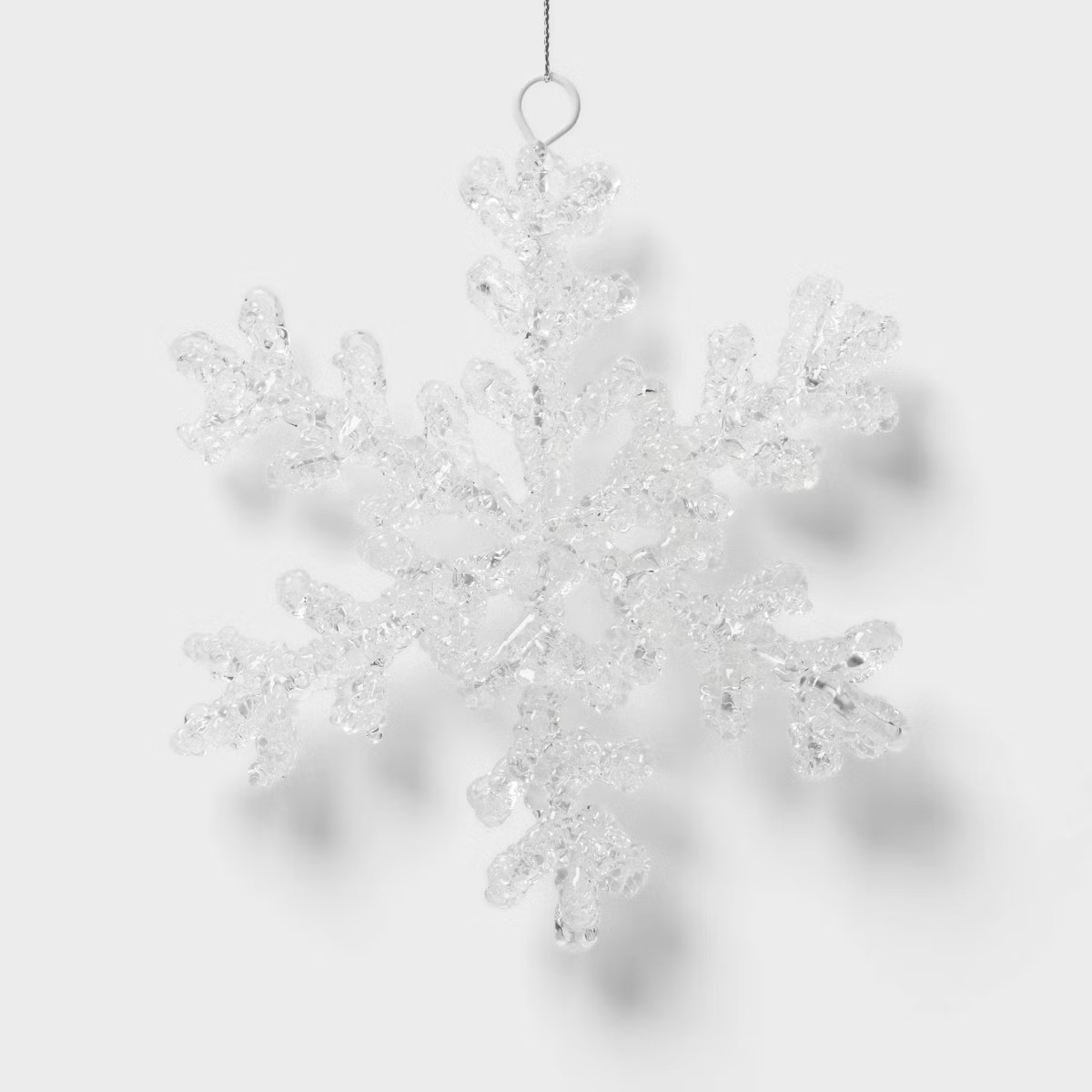 Acrylic Snowflake Christmas Tree Ornament Clear - Wondershop™ : Icy Shine, Indoor Decor, Festiv... | Target