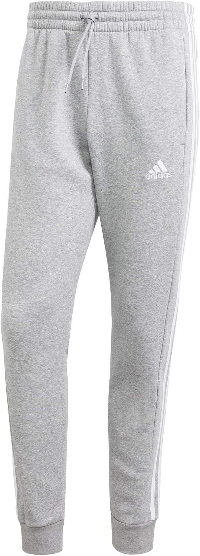 adidas Men's Essentials 3-Stripes Fleece Tapered Cuff Pants | Amazon (US)