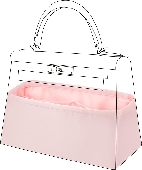 DGAZ Purse Bag Organizer Insert, Silk, Luxury Handbag Tote in Bag Shapers, Fits Kelly mini I/mini... | Amazon (US)