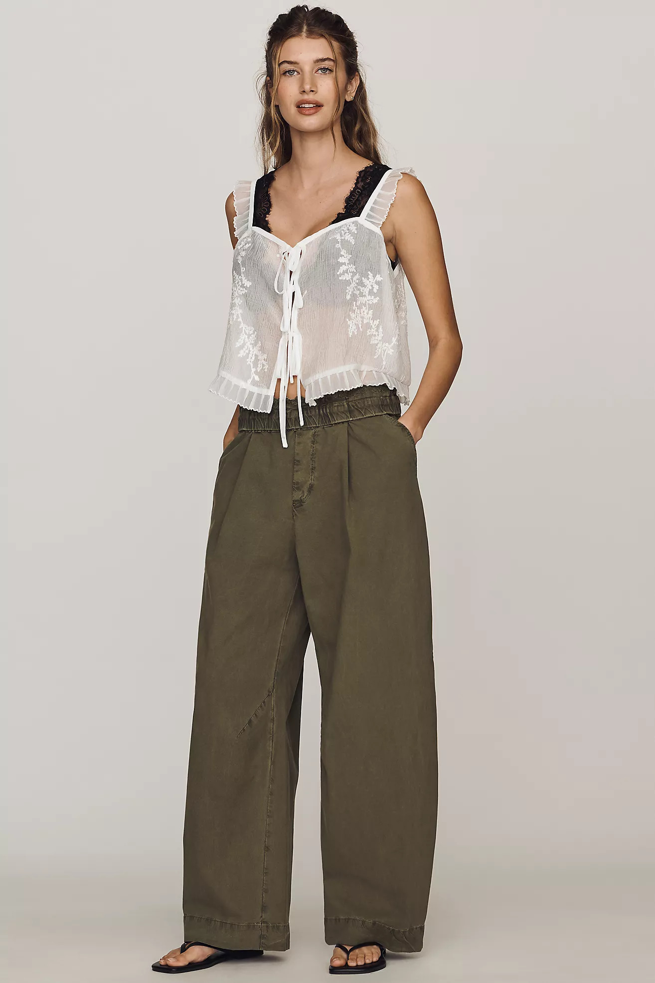 By Anthropologie Vintage Foldover Pants | Anthropologie (US)