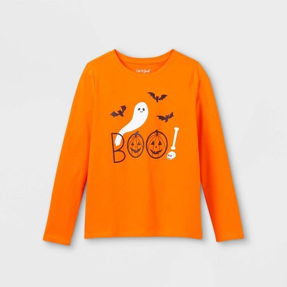 Girls' Halloween Long Sleeve Graphic T-Shirt - Cat & Jack™ | Target
