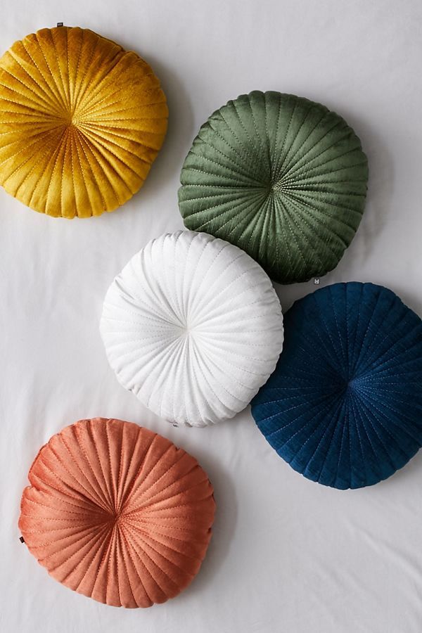 Shelly Round Velvet Pillow | Urban Outfitters (US and RoW)