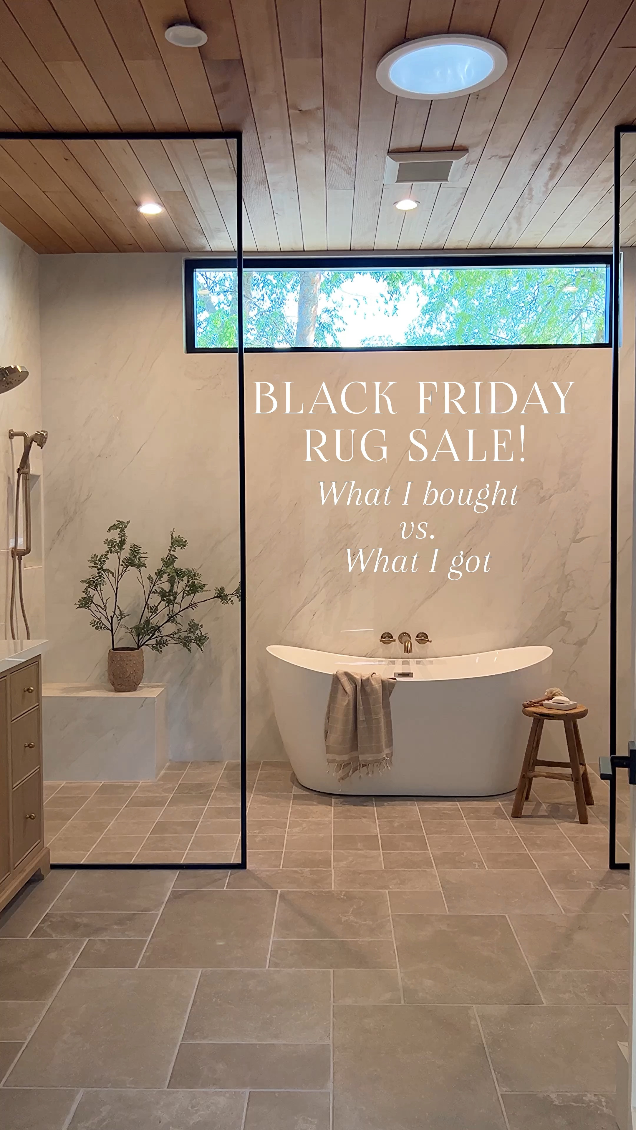 Black Friday Rug sale from Loloi and Wayfair. Amber Lewis Chris loves Julia Angela Rose rugs. Gray motion, sofa, white tub, wood vanity, soaking tub, bench bedroom, design, bathroom, design, gray tile, vintage rug, neutral rug, pattern, drug checkered rug. Glass shower panel


#LTKHome #LTKSaleAlert #LTKFindsUnder100