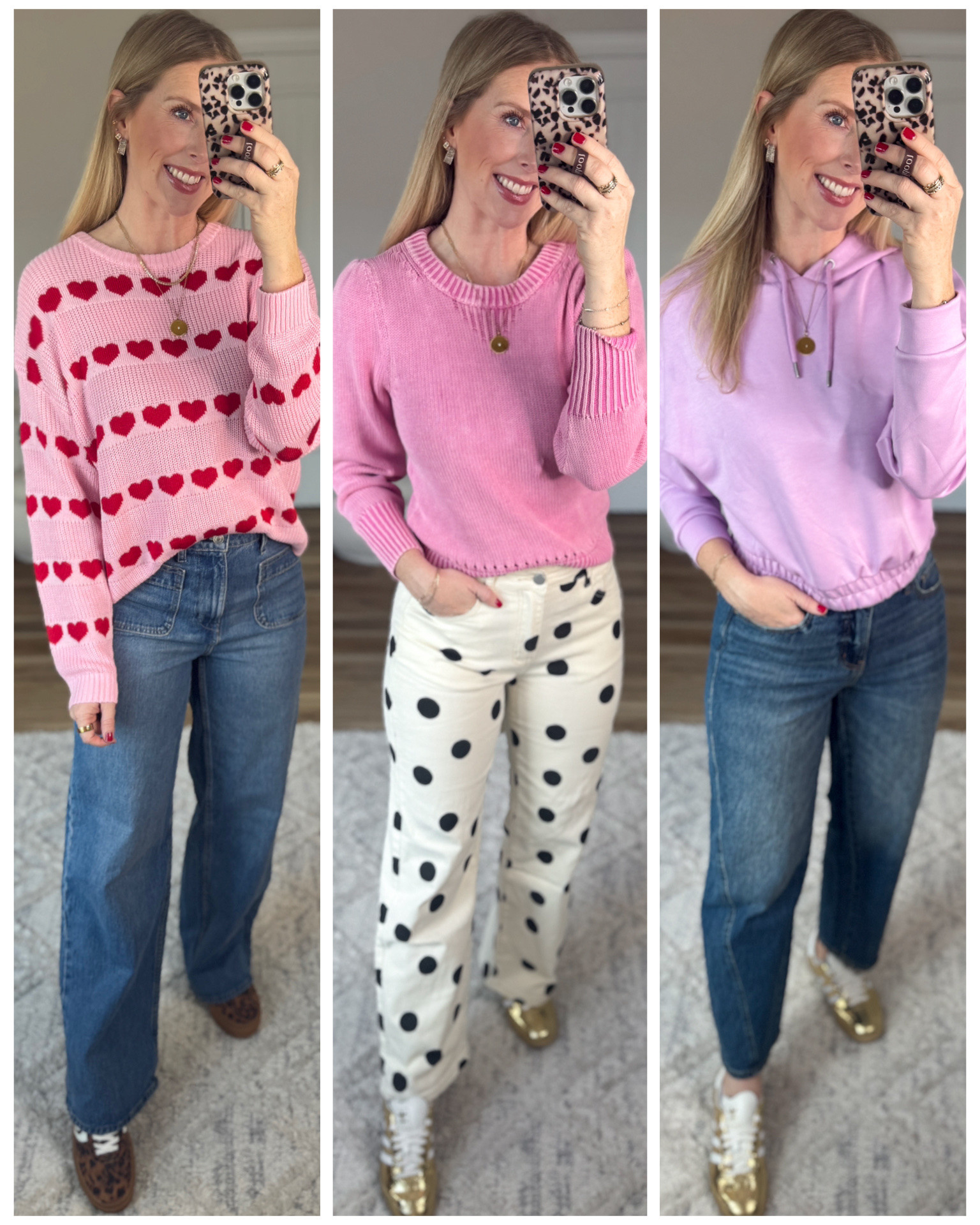 Daily try on, Walmart outfit, Walmart fashion, Walmart try on, pink sweaters 

#LTKFindsUnder50 #LTKootd