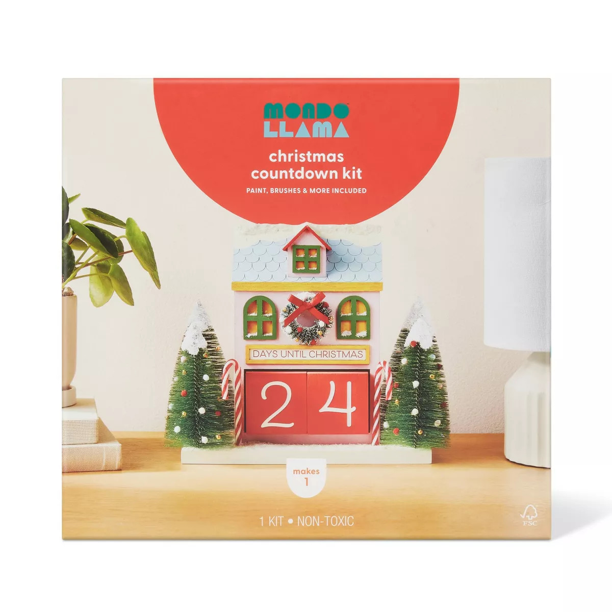 Holiday Craft Block Christmas Countdown Kit - Mondo Llama™ | Target