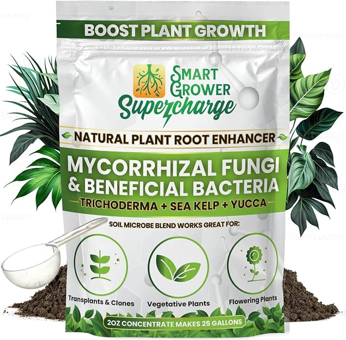 Mycorrhizal Fungi with Beneficial Bacteria, Trichoderma, Sea Kelp, Molasses, Yucca, Smart Grower ... | Amazon (US)