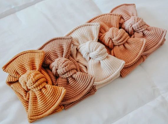 Organic Textured Headwraps  Waffle Texture Headbands  Baby | Etsy | Etsy (US)