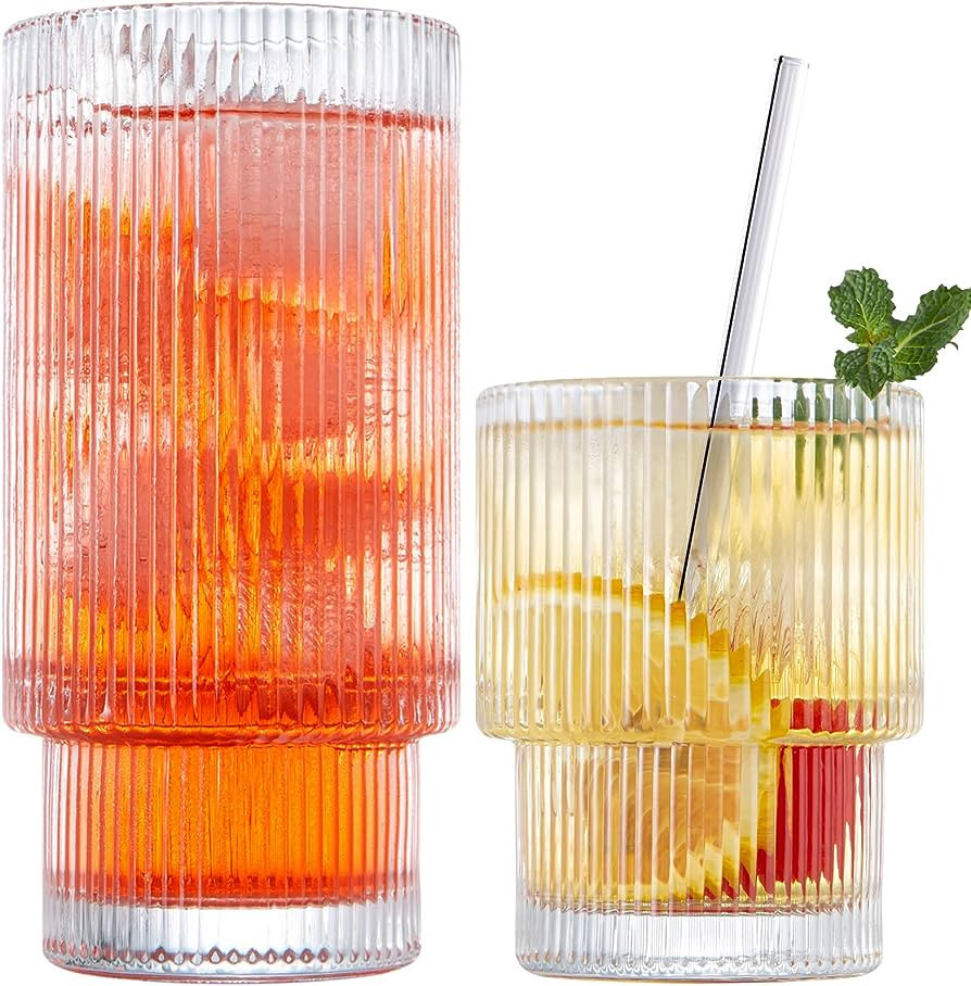 Claplante Drinking Glasses, Origami Style 2 pcs Amazon Kitchen Finds Amazon Essentials Amazon Finds | Amazon (US)