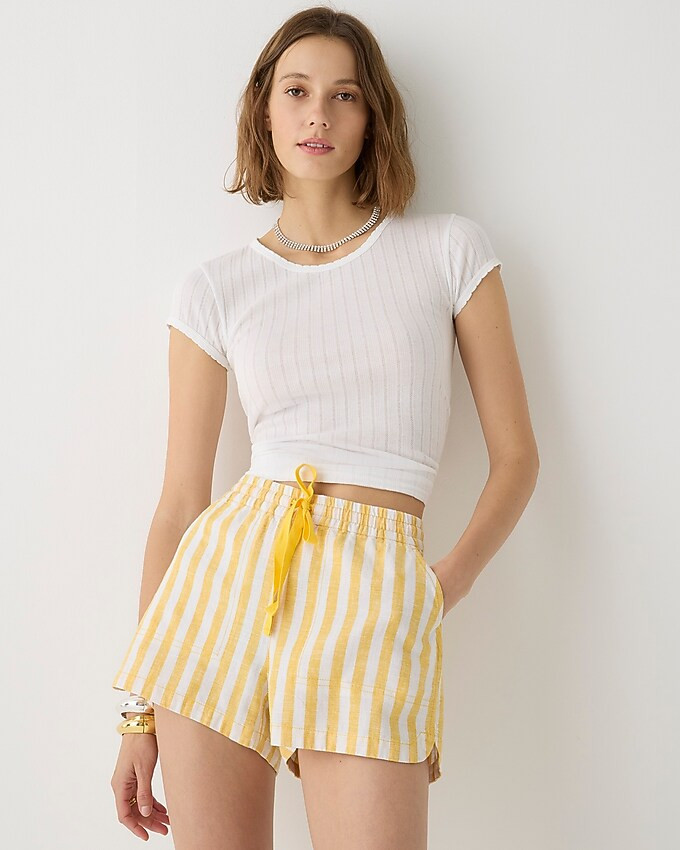 New seaside short in marigold stripe | J. Crew US