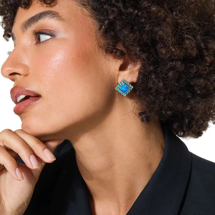 Kurt Geiger London Crystal Square Stud Earrings | Nordstromrack | Nordstrom Rack