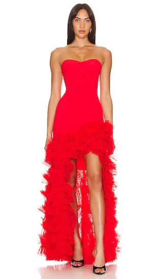 Strapless Evening Dress in Red | Revolve Clothing (Global)