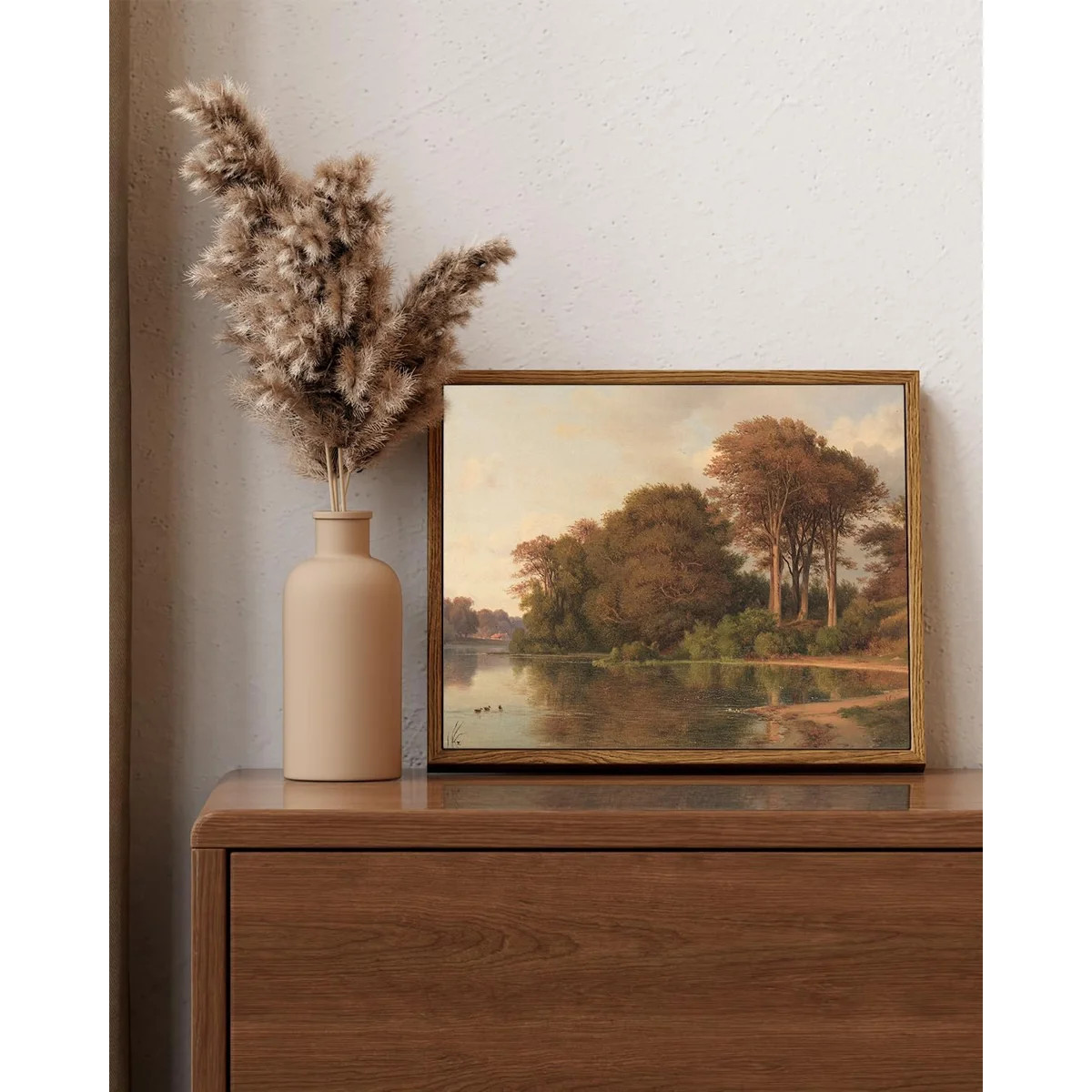 Vintage Framed Canvas Wall Art, Fall Living Room Autumn Scenery Pictures Wall Decor, Prints Art, ... | Wayfair North America