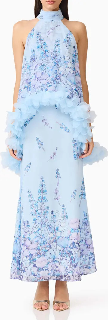 Tulsia Floral Georgette Gown | Nordstrom