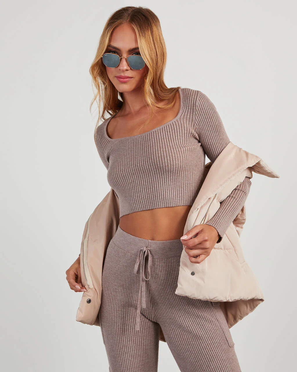 Jude Ribbed Knit Crop Top | VICI
