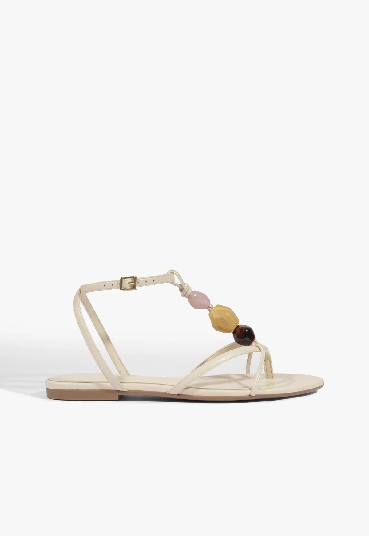 Amber Beige Flat Sandal | Schutz (US)
