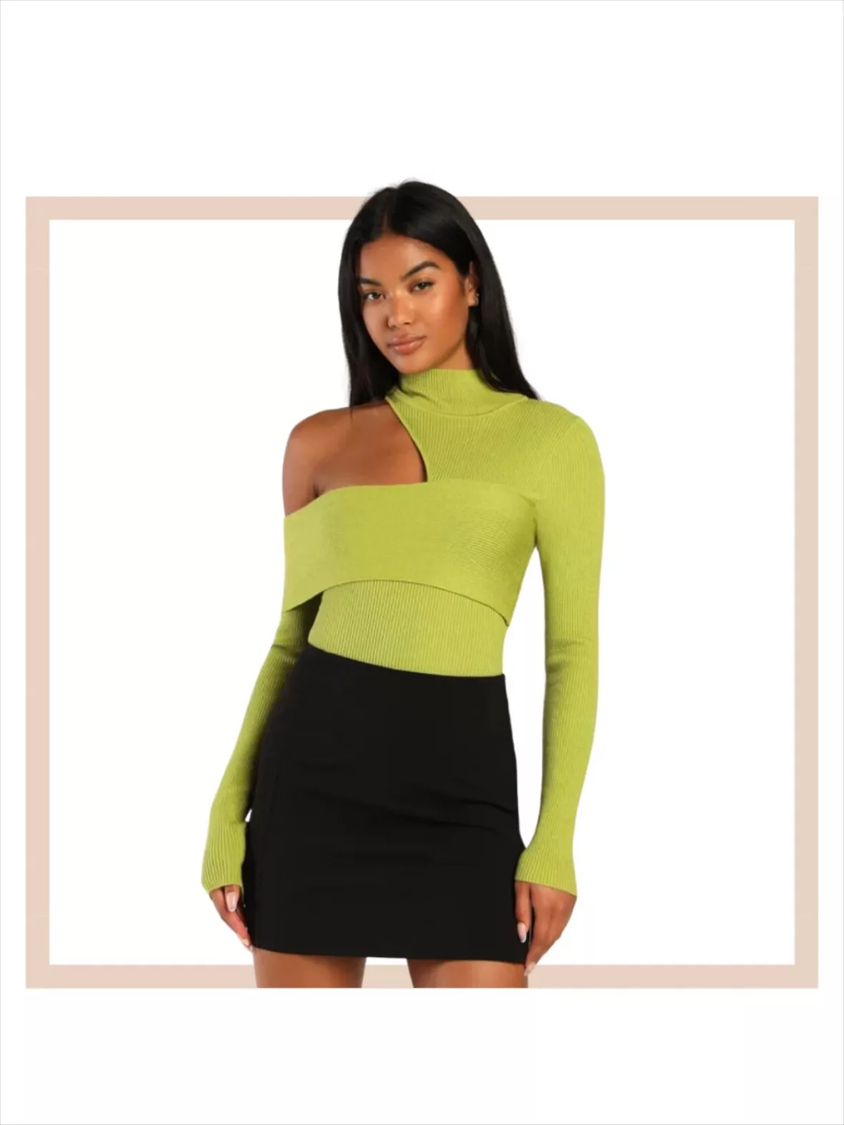 Ribbed Long Sleeve Mock Neck Top curated on LTK