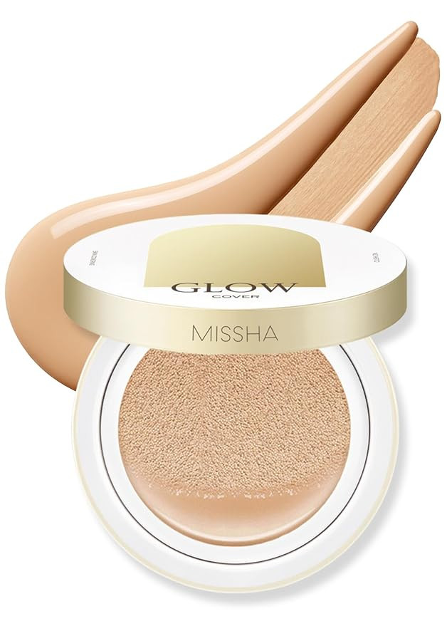 MISSHA Glow Cushion No.23 Natural Beige for Natural Skin Radiant & Moisturizing Skin with Buildab... | Amazon (US)