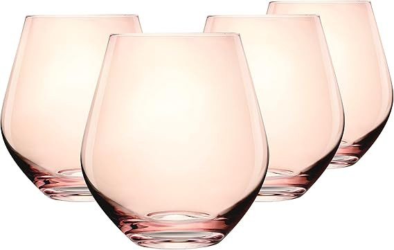 Godinger Wine Glasses, Stemless Wine Glasses, Red Wine Glasses, Drinking Glasses, European Made S... | Amazon (US)
