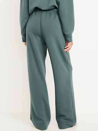 High-Waisted Bounce Fleece Wide-Leg Sweatpants | Old Navy (US)