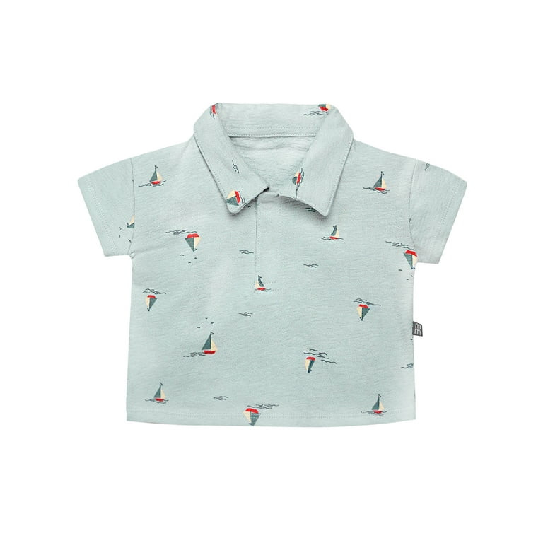 Modern Moments by Gerber Baby Boy Short Sleeve Shirt and Short Outfit Set, 2-Piece, Sizes 0/3 Mon... | Walmart (US)