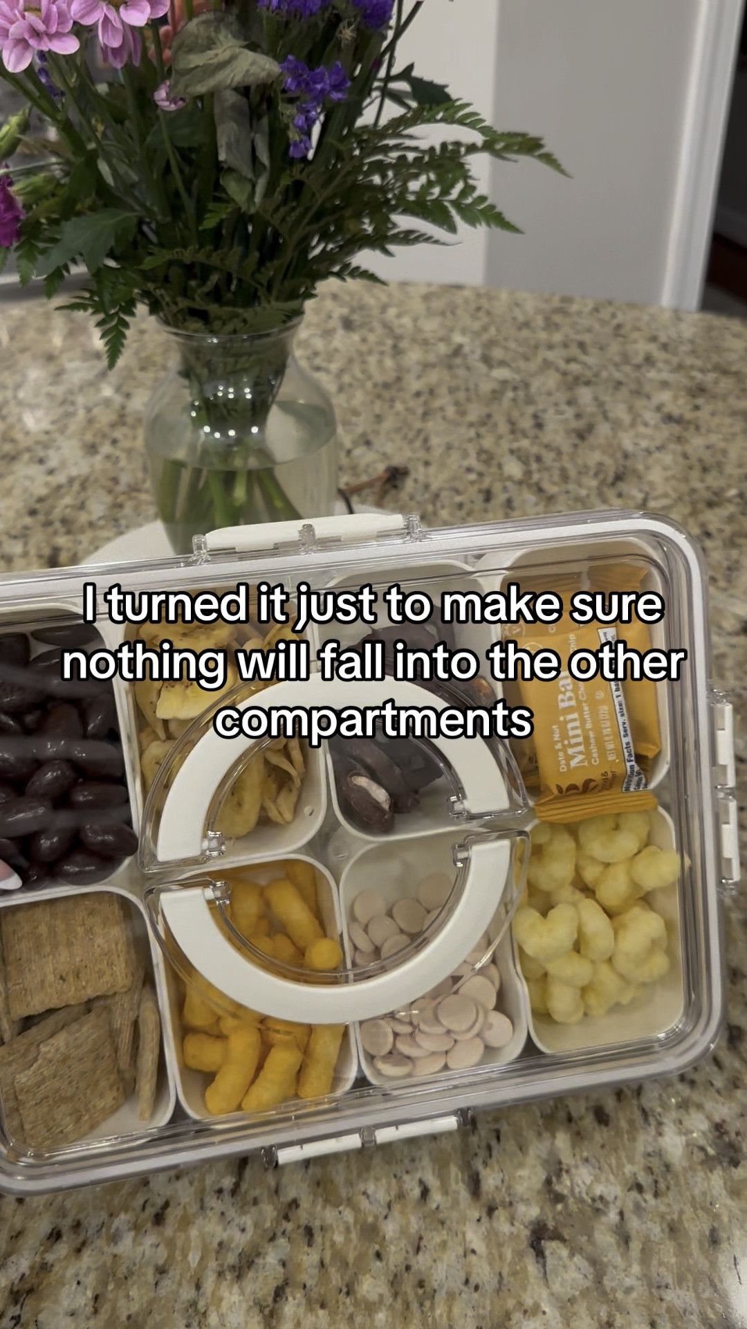 Divided Serving Tray with Lid & Handle - Portable Snackle Box Charcuterie Container for Snack Platters - 8 Compartments Snack Boxs for Candy, Fruits, Nuts - Perfect for Party/ Entertaining

#LTKTravel #LTKKids #LTKHome